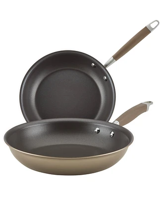 Anolon Advanced Home Hard-Anodized Nonstick Skillet Set, 2 Piece
