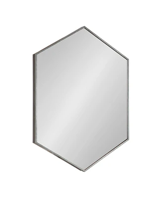Kate and Laurel Rhodes Framed Hexagon Wall Mirror - 22" x 31"