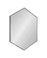 Kate and Laurel Rhodes Framed Hexagon Wall Mirror - 22" x 31"