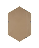 Kate and Laurel Rhodes Framed Hexagon Wall Mirror - 24.75" x 36.75"