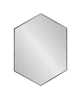 Kate and Laurel Rhodes Framed Hexagon Wall Mirror - 22" x 31"