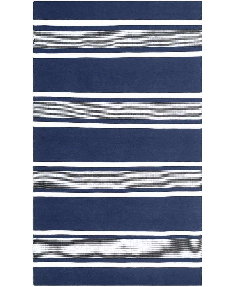 Lauren Ralph Lauren Hanover Stripe LRL2461A Navy 4' X 6' Outdoor Area Rug