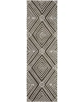 Lauren Ralph Lauren Isabella LRL6608F Charcoal 2'3" X 8' Runner Area Rug