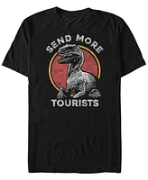 Jurassic Park Men's Raptor Send More Tourists Short Sleeve T-Shirt