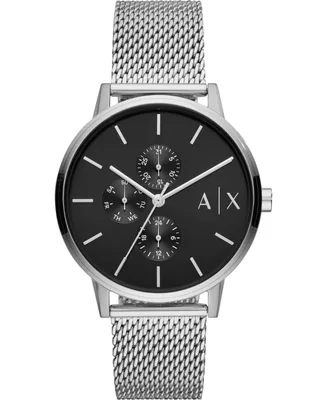 Men's Stainless Steel Mesh Bracelet Watch 42mm