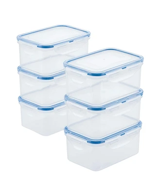 Lock n Lock Easy Essentials Rectangular 20-Oz. Food Storage Container, Set of 6