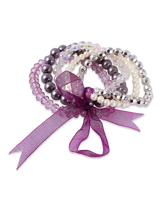Macy's Set of 5 Imitation Stones Stretchy Bracelets