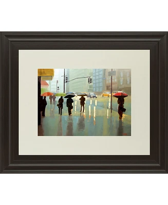 Classy Art New York Reality by Tate Hamilton Framed Print Wall Art, 34" x 40"