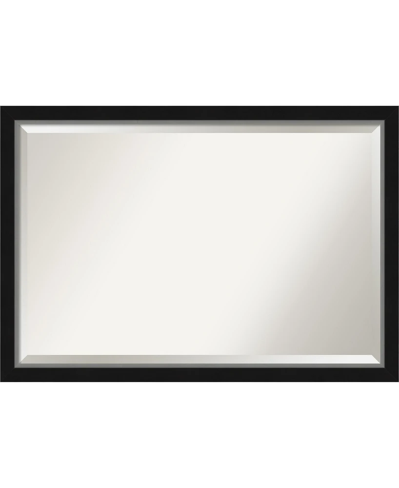 Amanti Art Eva Silver-tone Framed Bathroom Vanity Wall Mirror, 39.12" x 27.12"