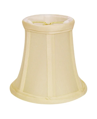 Cloth&Wire Slant Pure Silk Dupioni Chandelier Lampshade with Flame Clip