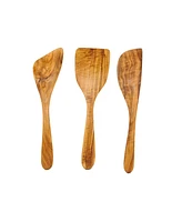BeldiNest Olive Wood Spatula Kit Set of 3