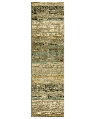 Closeout! Scott Living Artisan Diffuse Bronze 2'4" x 7'10" Runner Rug
