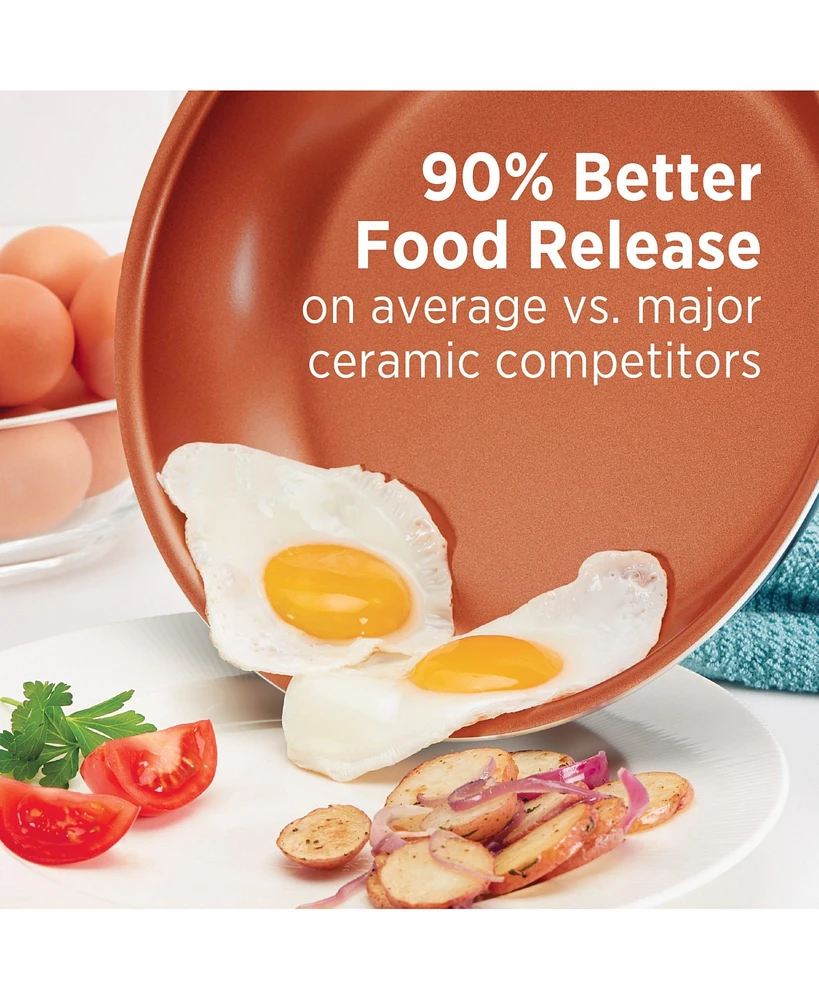 Farberware Glide Copper Ceramic 4 Qt. Covered Saute