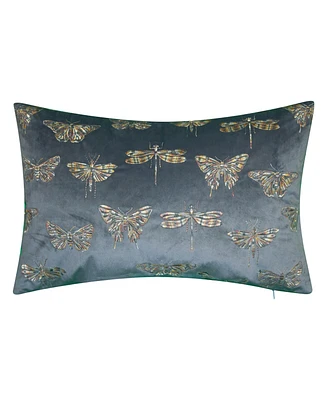 Edie@Home Butterflies Moths Decorative Pillow, 13" x 20"