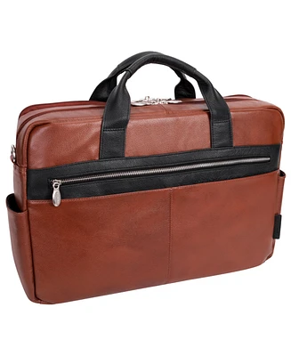Mcklein Southport 17" Dual-Compartment Laptop Tablet Briefcase