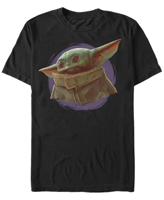 Fifth Sun Star Wars The Mandalorian Child Purple Smoke Short Sleeve Men's T-shirt