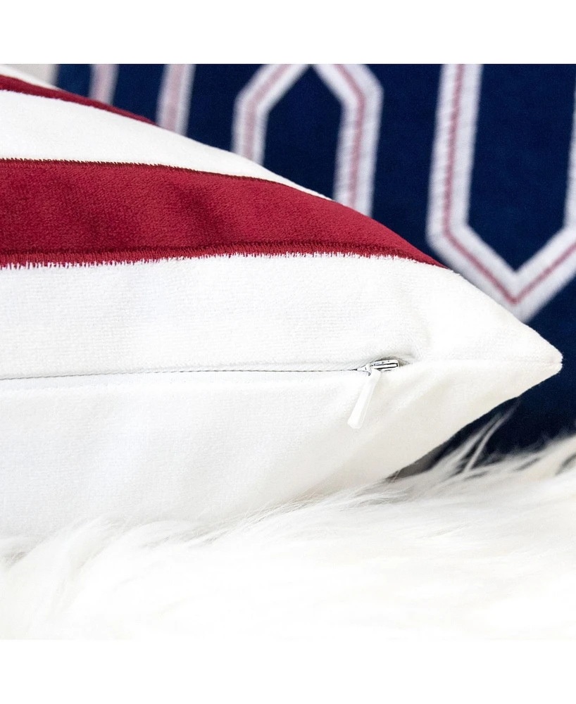 Homey Cozy Sienna Independence Day Decorative Pillow, 20" x 20"