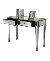 Convenience Concepts Gold Coast Mirrored Desk