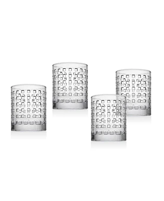 Godinger West Street Double Old-Fashioned Glasses, Set of 4