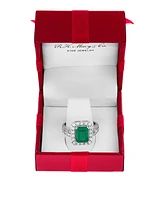Effy Emerald (2-1/5 ct. t.w.) & Diamond (1/2 Ring 14k White Gold Yellow