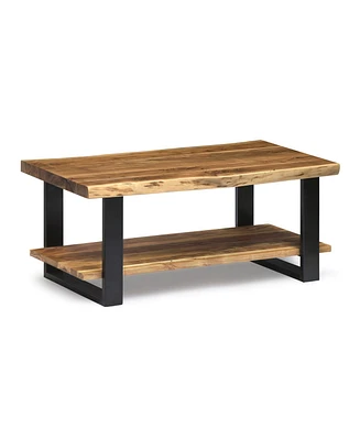 Alaterre Furniture Alpine Natural Live Edge Wood Coffee Table