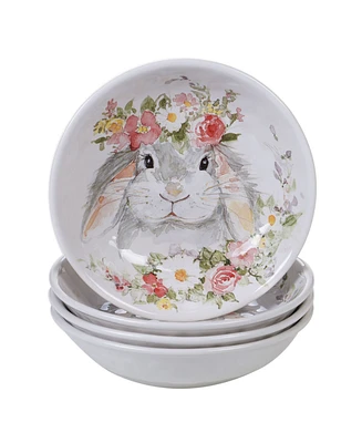 Certified International Sweet Bunny 4-Pc. Soup Bowl