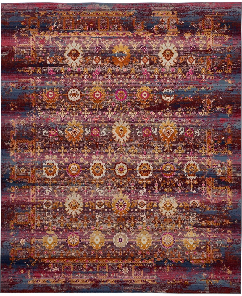 Long Street Looms Era Tabriz ERA03 Red, Multi 7'10" x 9'10" Area Rug