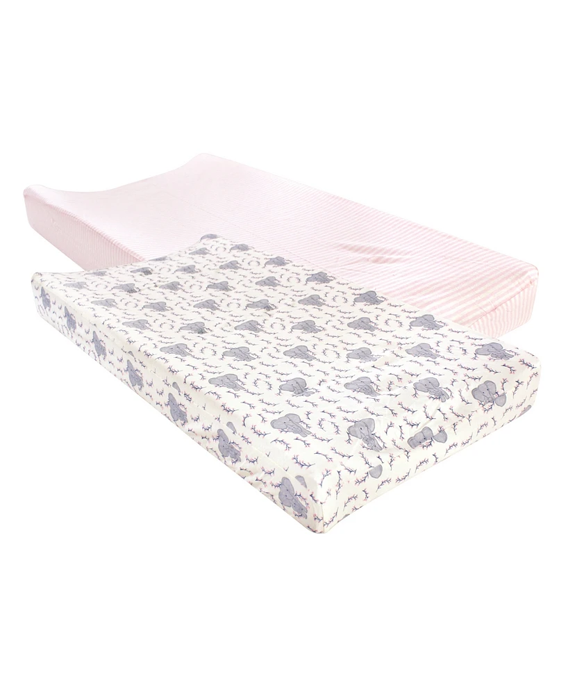 Touched by Nature Baby Girl Cotton Changing Pad Cover, Garden Floral, One