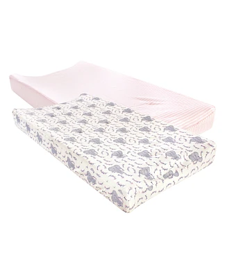 Touched by Nature Baby Girl Cotton Changing Pad Cover, Garden Floral, One