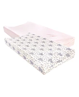 Touched by Nature Baby Girl Cotton Changing Pad Cover, Garden Floral, One