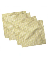Ambesonne Polka Dots Set of 4 Napkins, 12" x 12"