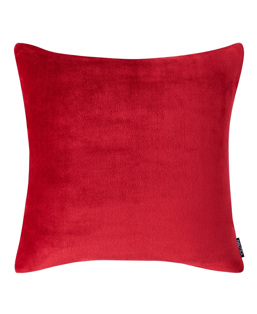Nautica Solid Ultra Soft Plush Fleece Sham, European