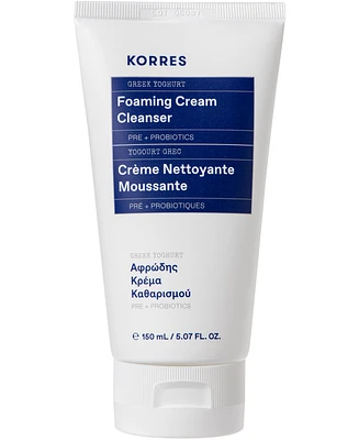 Korres Greek Yoghurt Foaming Cream Cleanser, 5.07 oz.