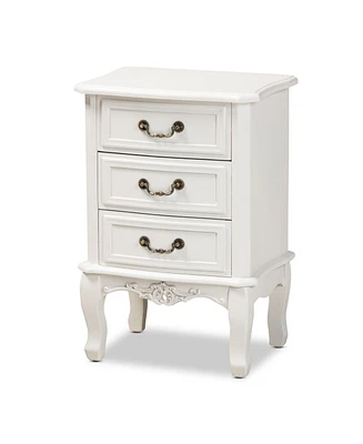 Furniture Gabrielle Victorian 3 Drawers Nightstand