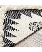 Closeout! Livabliss Apache Apa-2303 Black 6' x 9' Area Rug