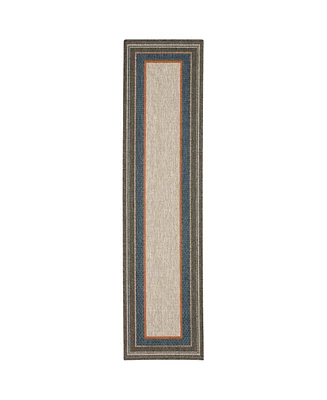 Oriental Weavers Latitude 8021L Gray 1'10" x 7'6" Runner Rug