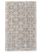 Feizy Fannin R0756 Ivory 5' x 8' Area Rug