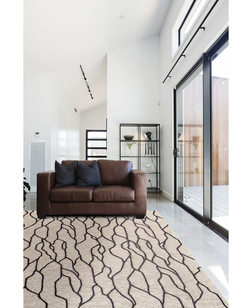 Feizy Enzo R8734 Black 8' x 11' Area Rug