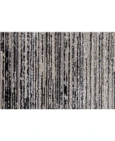 Feizy Micah R3337 Black 2'10" x 7'10" Runner Rug