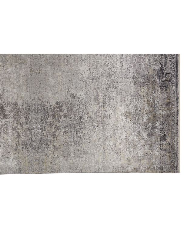 Feizy Sarrant R3963 Charcoal 4' x 5'3" Area Rug