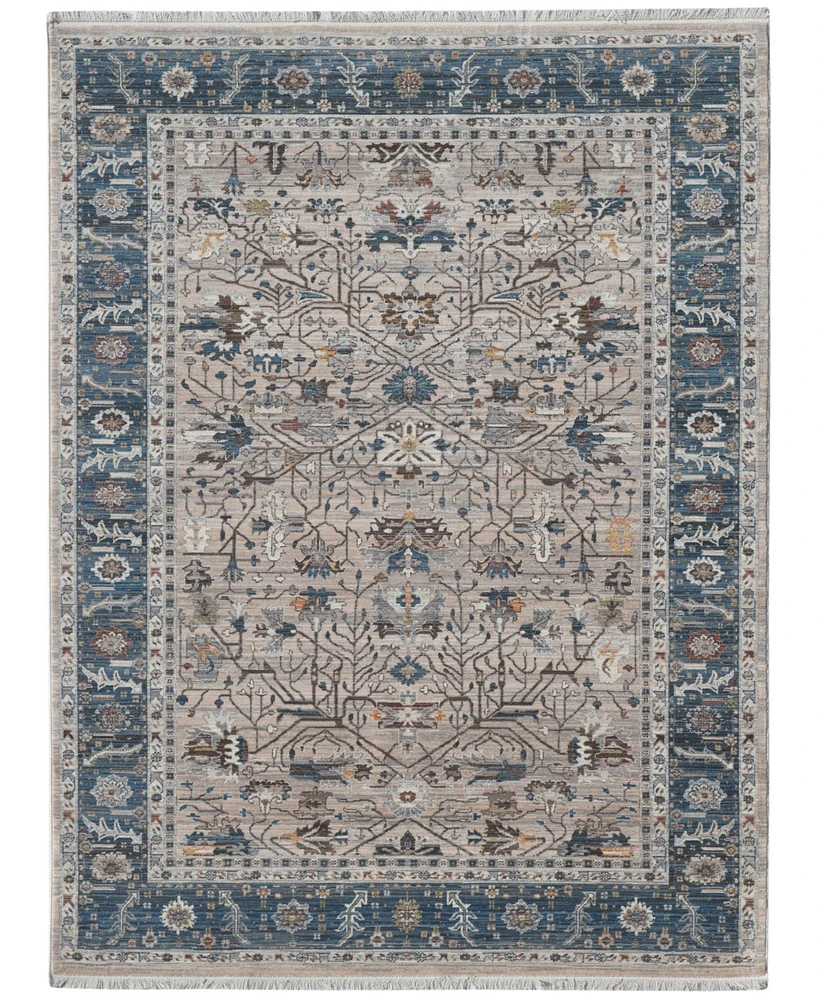 Amer Rugs Arcadia Arc-4 Beige/Navy 7'1" x 10' Area Rug