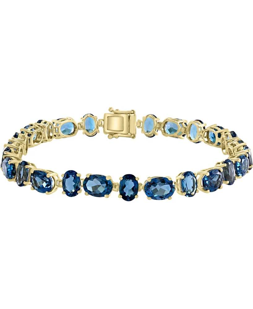 London Blue Topaz Tennis Bracelet (29-1/3 ct. t.w.) in 14k Gold