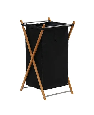 Chic Bamboo Wood Hamper