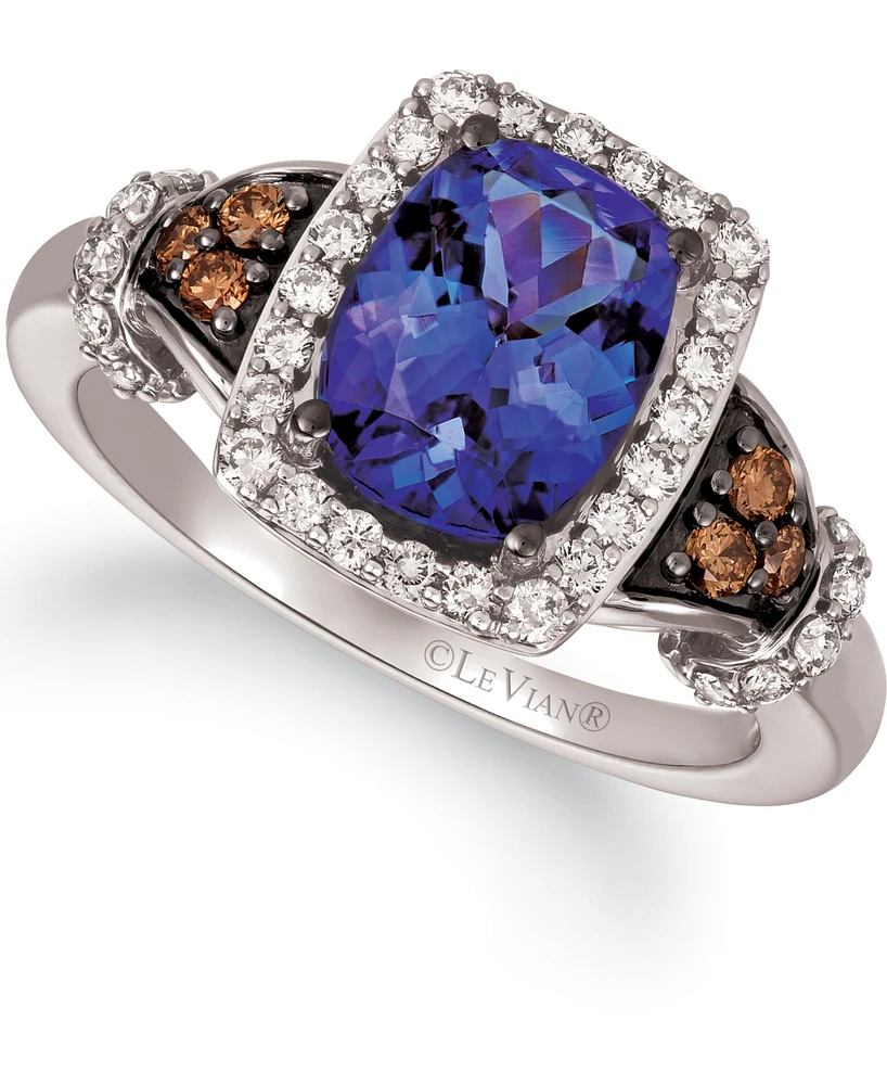 Le Vian Blueberry Tanzanite (2 ct. t.w.) & Diamond (1/2 Ring 14K Gold (Also Available White Gold)