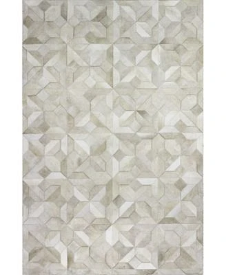 Bashian Cowhide Hie 04 Camel Rug