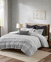 Ink+Ivy Rhea Jacquard 3-Pc. Duvet Cover Set, Full/Queen