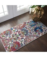Nourison Home Ankara Global Anr06 Ivory Blue Rug
