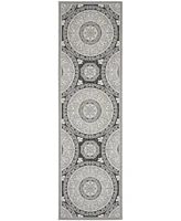 Nourison Home Key Largo KLG03 Gray 2'2" x 7'6" Runner Rug