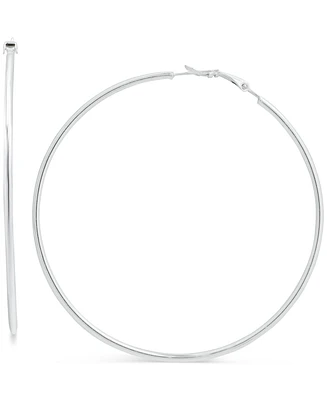 Giani Bernini Polished Wire Large Hoop Earrings in 18k Gold-Plated Sterling Silver, 70mm, Created for Macy's