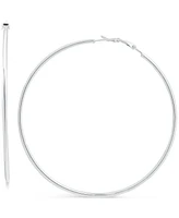 Giani Bernini Polished Wire Large Hoop Earrings in 18k Gold-Plated Sterling Silver, 70mm, Created for Macy's
